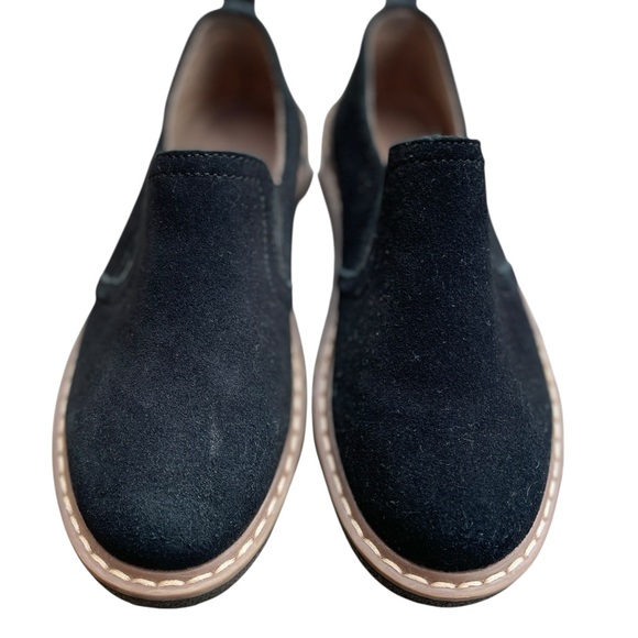 Elegant Black Suede Women's Loafers - Picture 1 of 5